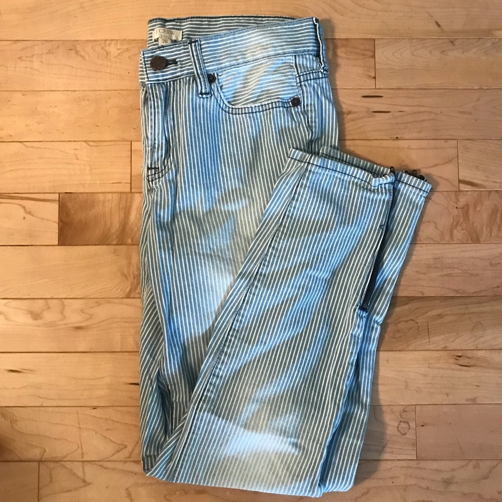 J. Crew pinstripe jeans
